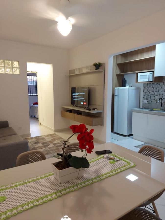 Apto Aconchegante Pe Na Areia Guarujá Exteriör bild