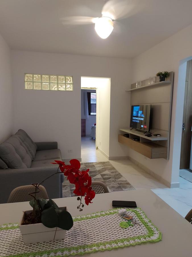 Apto Aconchegante Pe Na Areia Guarujá Exteriör bild